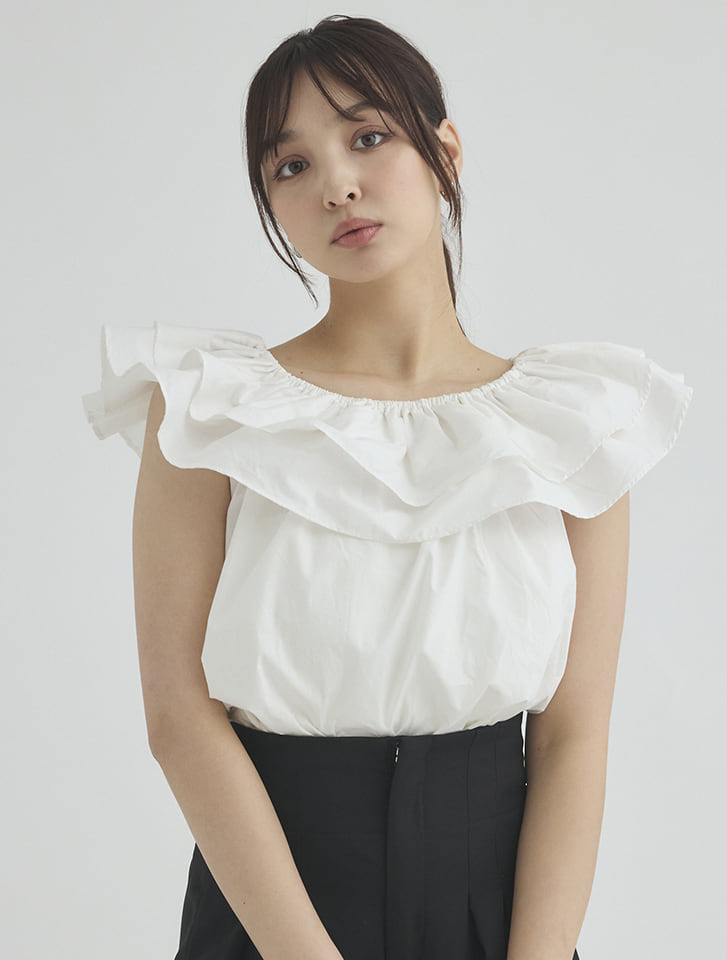 2024AW NOLLEY’S リバティタナローンチェック2WAYフリルブラウス 2024AW NOLLEY'S リバティタナローンチェック2WAYフリルブラウス