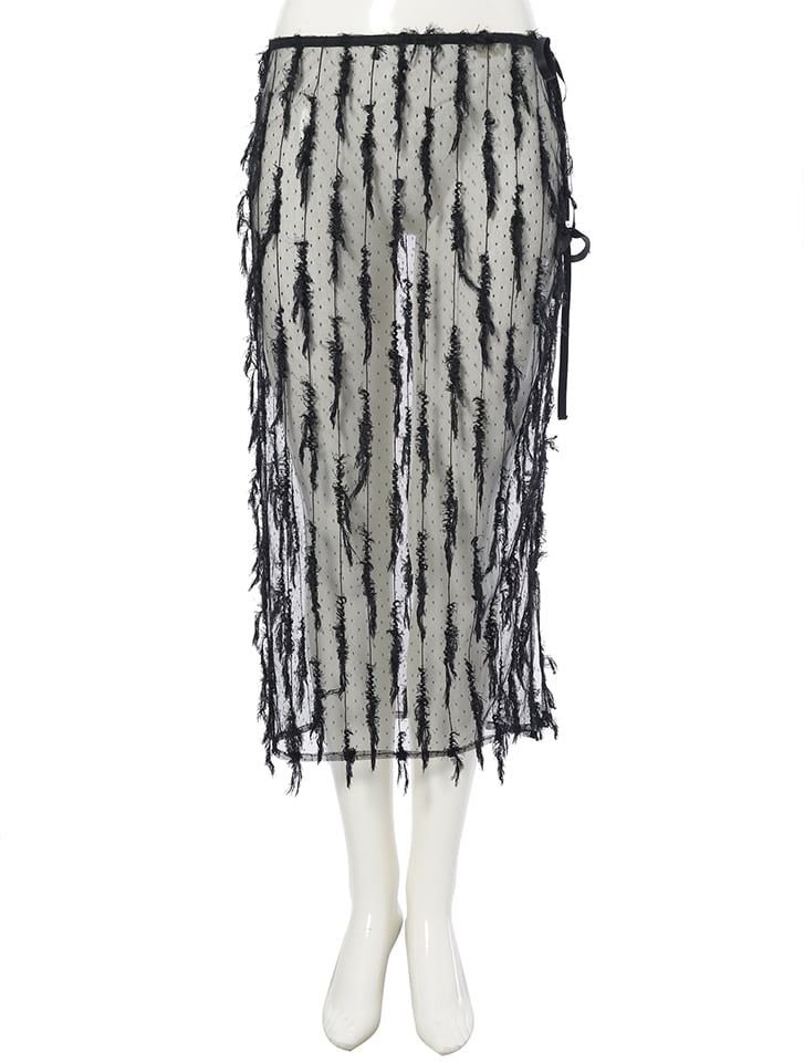 ★追跡&関税込【JUST FEMALE】ラップスカート/CHARLES SKIRT セール】HALF PLEATED SKIRT（スカート）｜LAATO（ラート）の