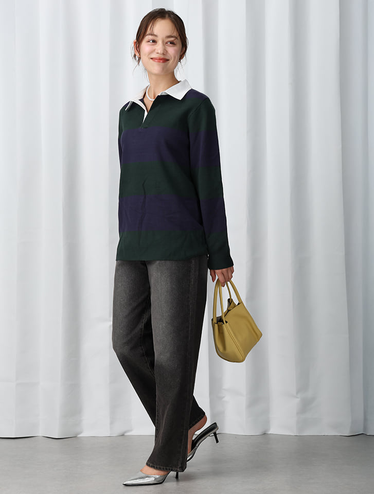 Edit Sheen ローライズワイドストレートデニムパンツ | 人気