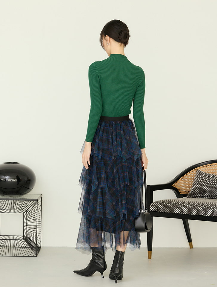 Edit Sheen リブハイネックニット | 人気レディースファッション