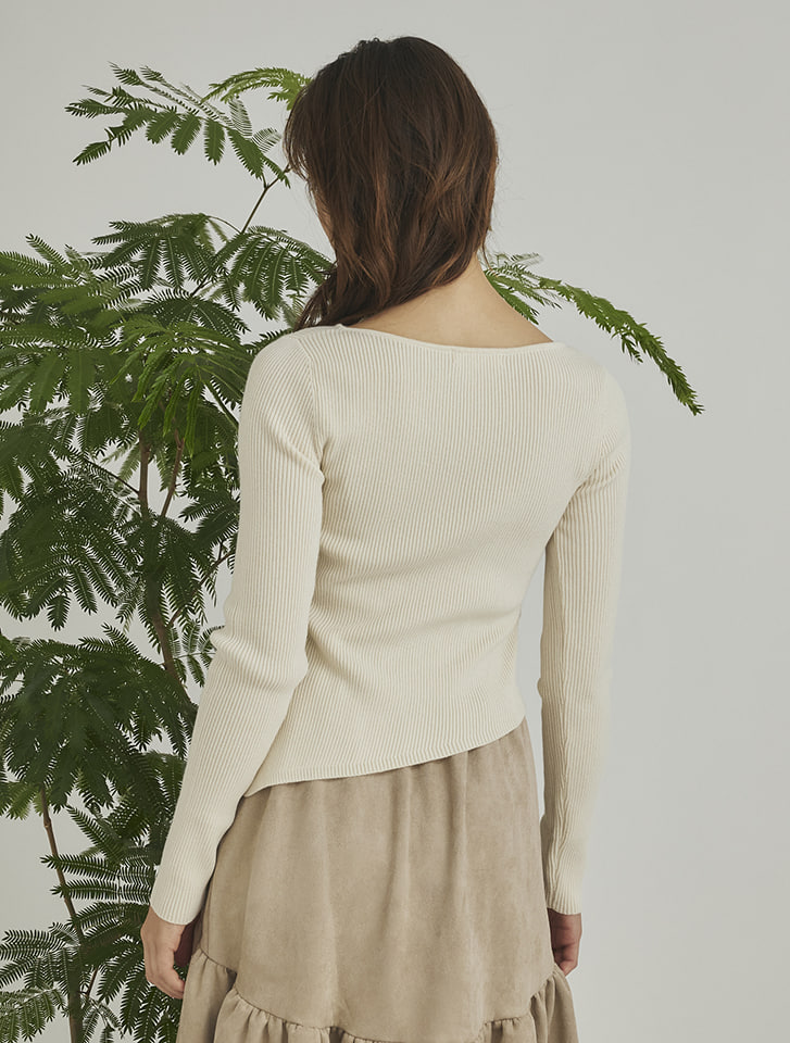 Edit Sheen サイドタックリブニット | 人気レディースファッション通販