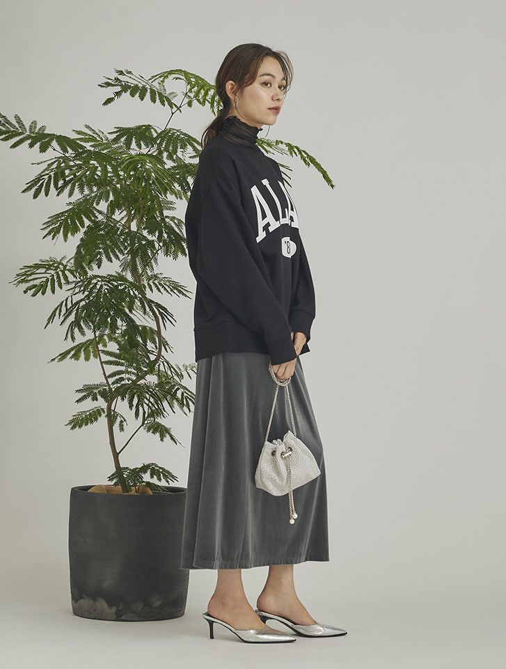 Edit Sheen ベロアフレアスカート | 人気レディースファッション通販