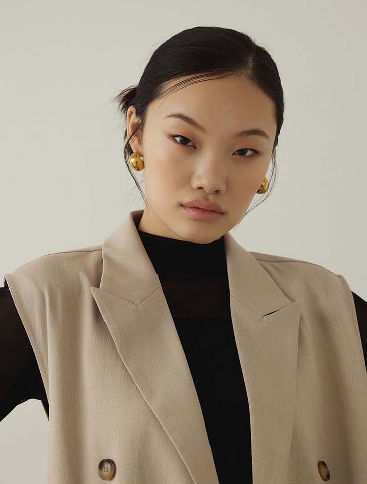 Edit Sheen ダブルボタンテーラードベスト | 人気レディース