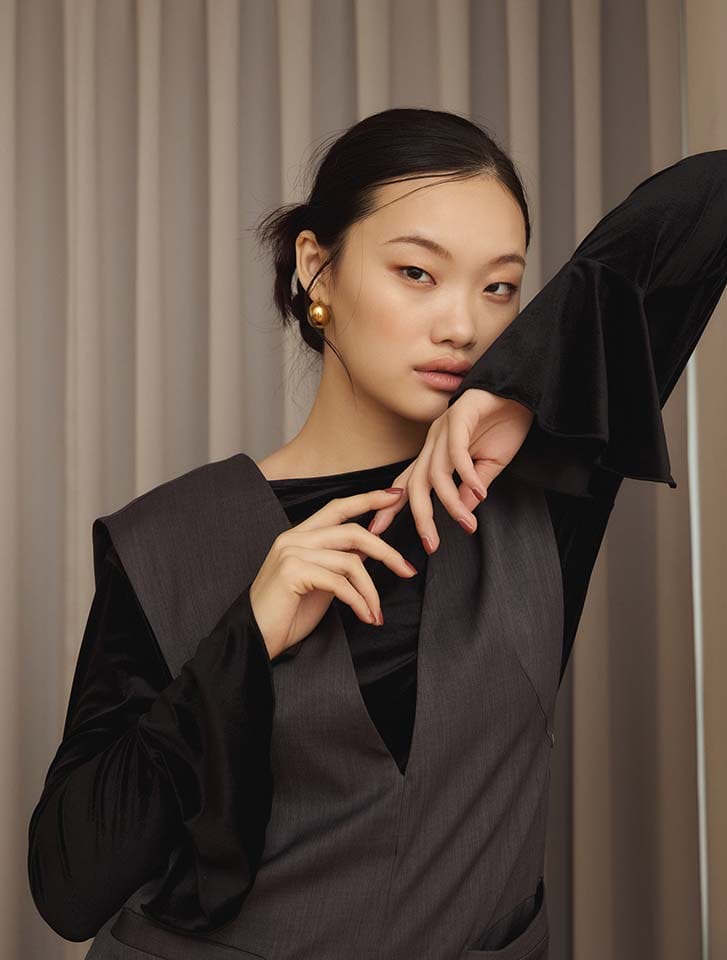 Edit Sheen Vネックロンパース | 人気レディースファッション