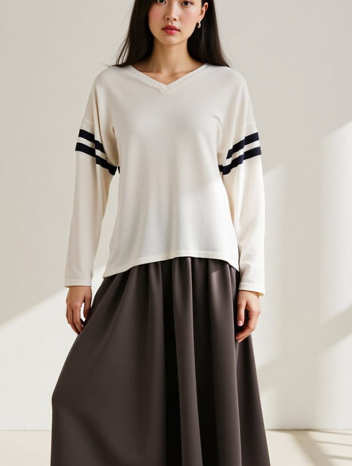ラインデザインTシャツ