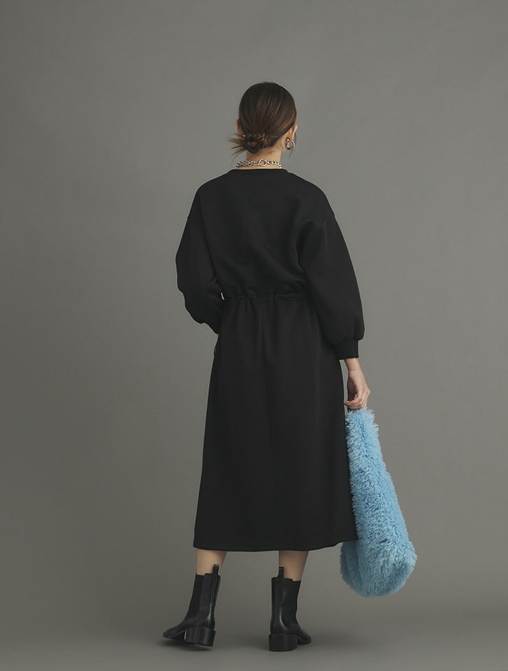 Edit Sheen 裏起毛ドロストデザインワンピース | 人気レディース