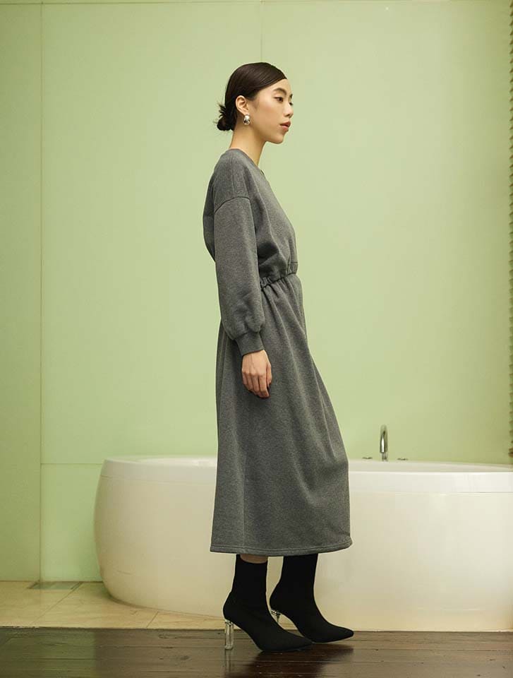 Edit Sheen 裏起毛ドロストデザインワンピース | 人気レディース
