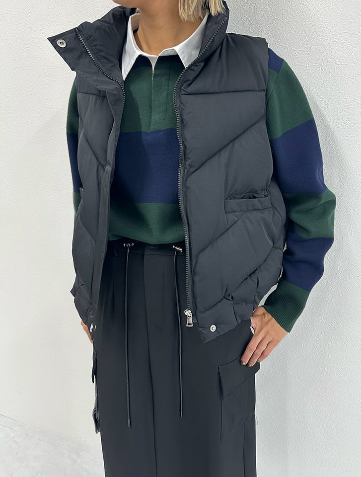 【美品】laundry 中綿 ベスト 子供服 中綿ベスト 無地 キッズ アウター 男の子 女の子 撥水