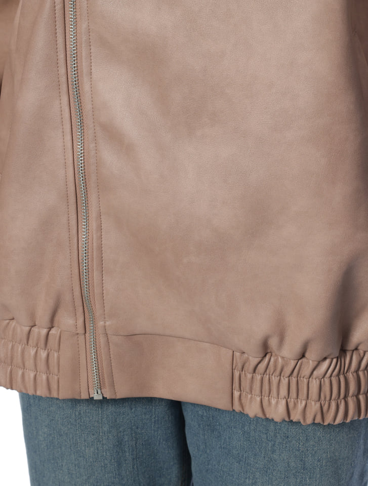 【PEARLED IVORY】レザージャケット - XS PEARLED IVORY】レザージャケット - XS