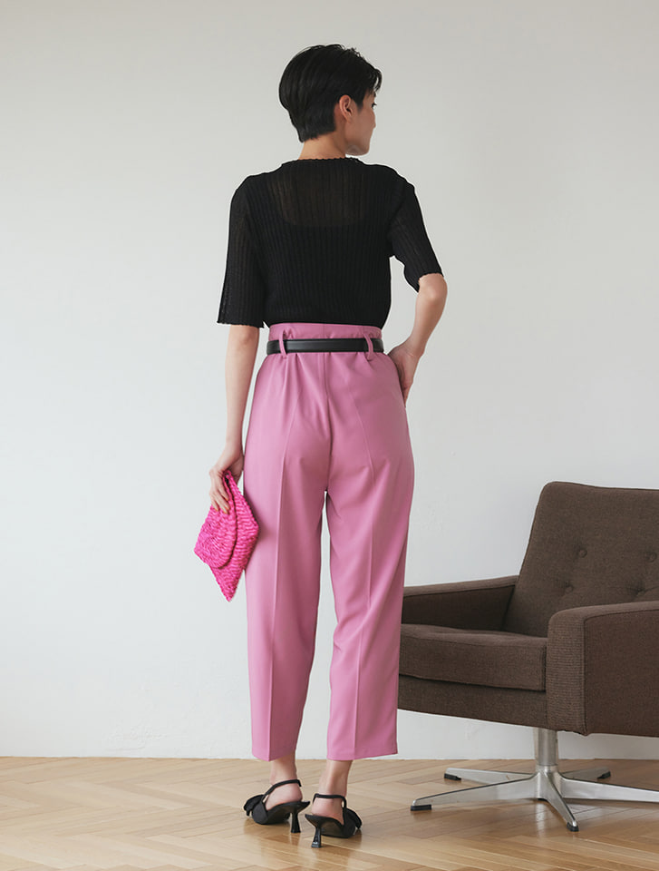 パンツ スラックス SHAPELY HW STRAIGHT PT シャープリー ハイウエスト ストレートパンツ スラックス レディース