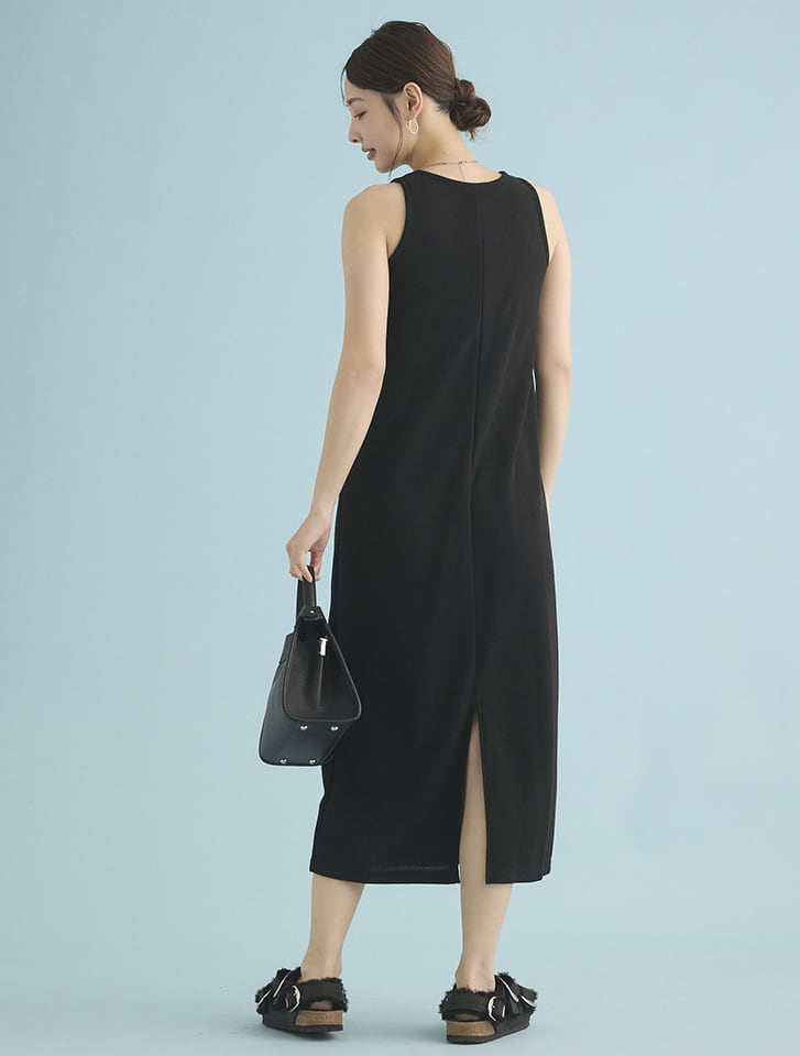 Edit Sheen カップ付きワッフルマキシワンピース | 人気