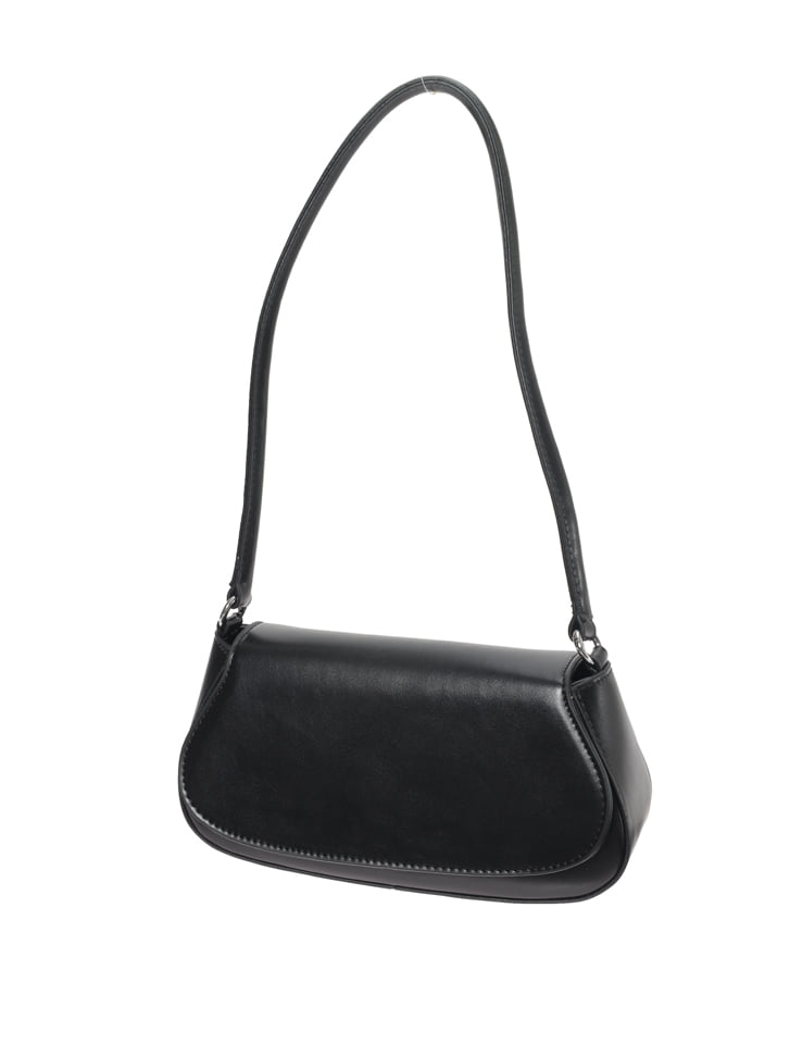ブラック ハンドバッグ Edit Sheen フラップハンドバッグ | 人気レディースファッション通販