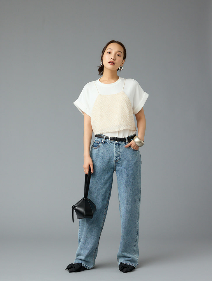 Edit Sheen ローライズデニムパンツ | 人気レディースファッション通販