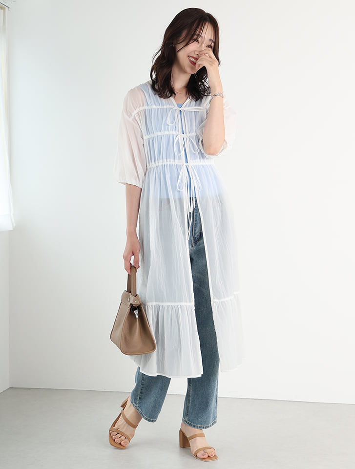 Edit Sheen シアーガウンワンピース | 人気レディースファッション通販