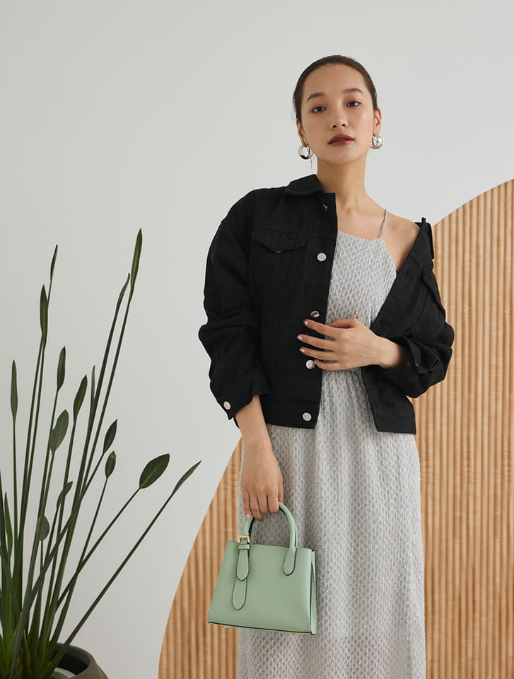 Edit Sheen 【SET UP対応】オパールフリンジキャミソールビスチェ