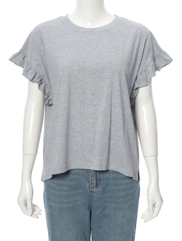 tシャツ サッシュフリルTシャツ レディース aquagarage tシャツ Tシャツ バックフリルカットソー トップス