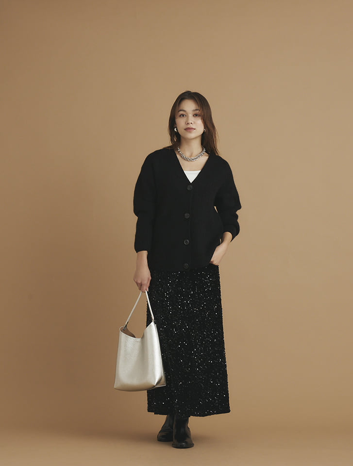Dolce & Gabbana スパンコール ロゴウエスト ロンゲットスカート Dolce & Gabbana スパンコール ロゴウエスト ロンゲットスカート