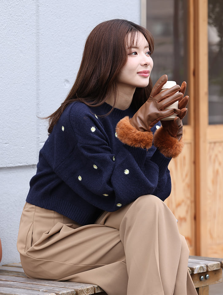 【スマホ対応】フェイクレザーグローブ