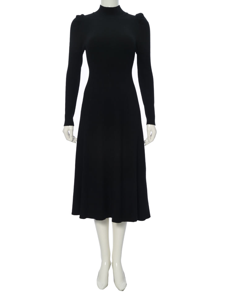 Edit Sheen パフスリーブハイネックニットワンピース | 人気レディース