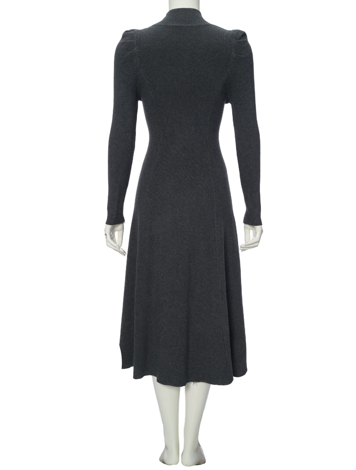 Edit Sheen パフスリーブハイネックニットワンピース | 人気レディース