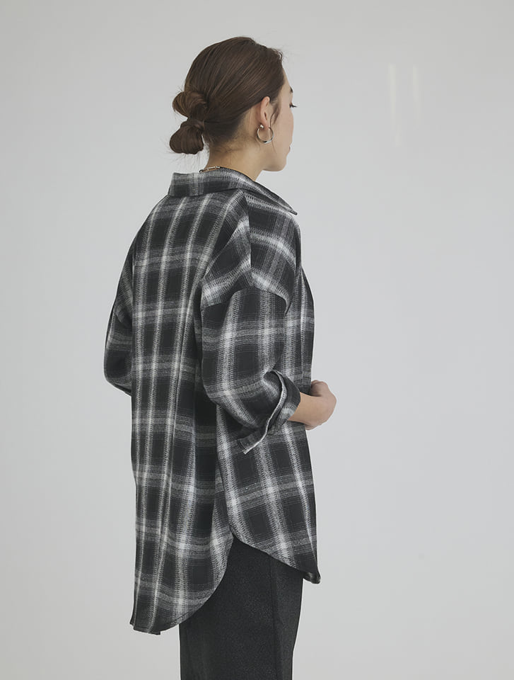 貴重サイズ　unused 23ss チェックシャツ　4 UNUSED | Long sleeve check shirt – FAB4 ONLINE STORE