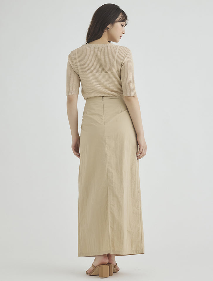 CLANE、ロングスカート、イエロー、ベージュ CLANE、ロングスカート、イエロー、ベージュ