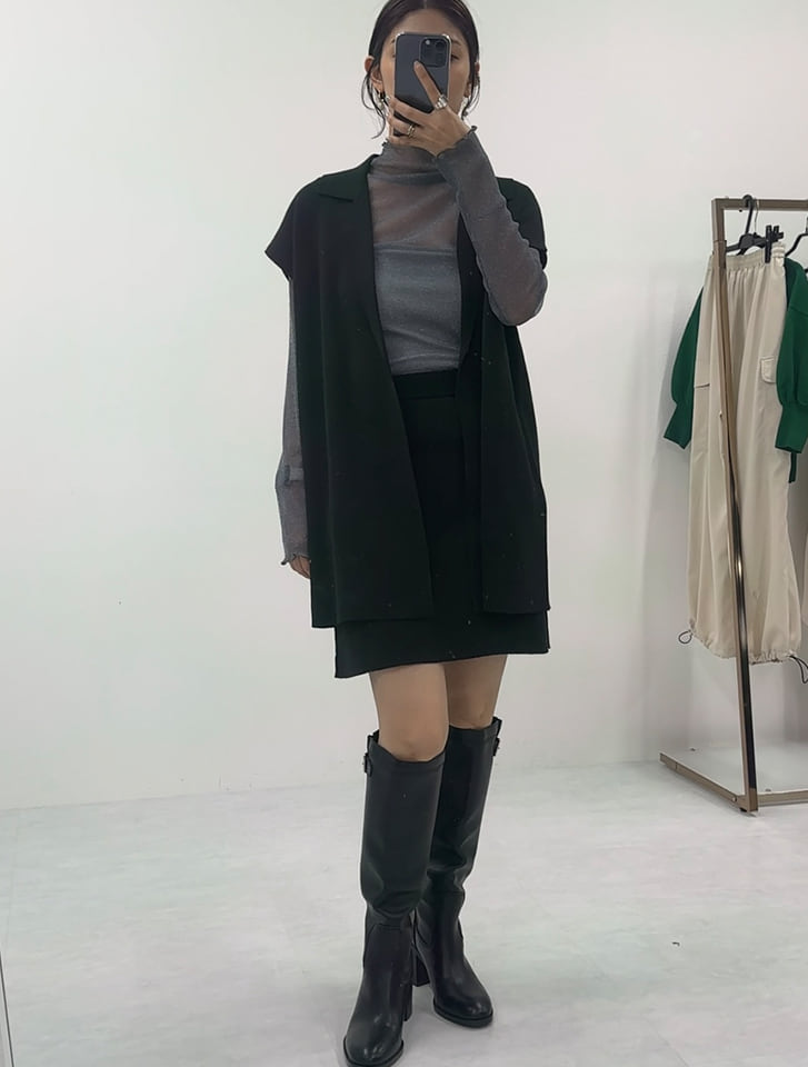 Edit Sheen ベーシックニットミニスカート | 人気レディース