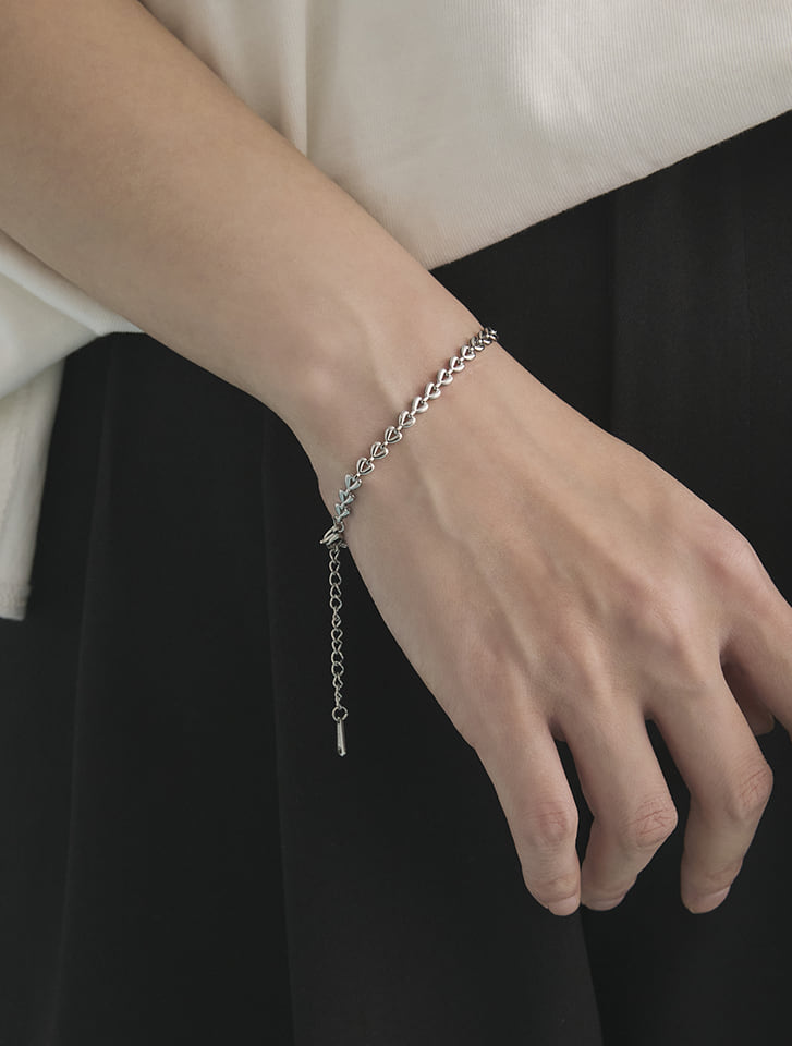 pt950 ツイストチェーンブレスレット pt950 ツイストチェーンブレスレット