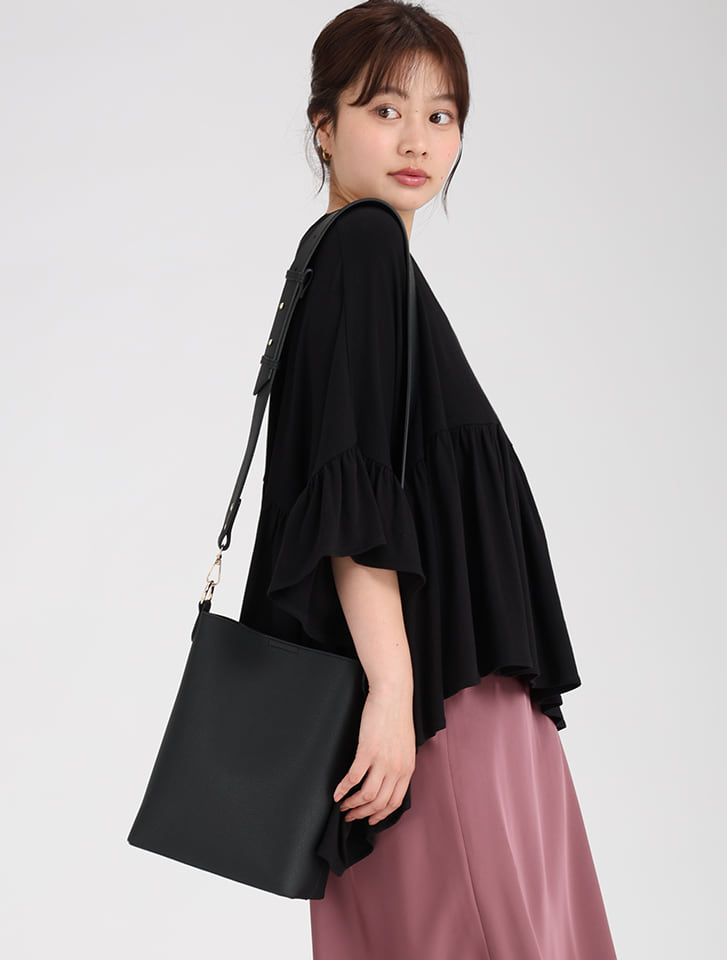 【fifth/フィフス】ワンハンドルフェイクレザーバッグ 【fifth/フィフス】ワンハンドルフェイクレザーバッグ