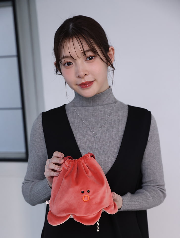 Edit Sheen アニマルもちもち巾着ポーチ | 人気レディースファッション