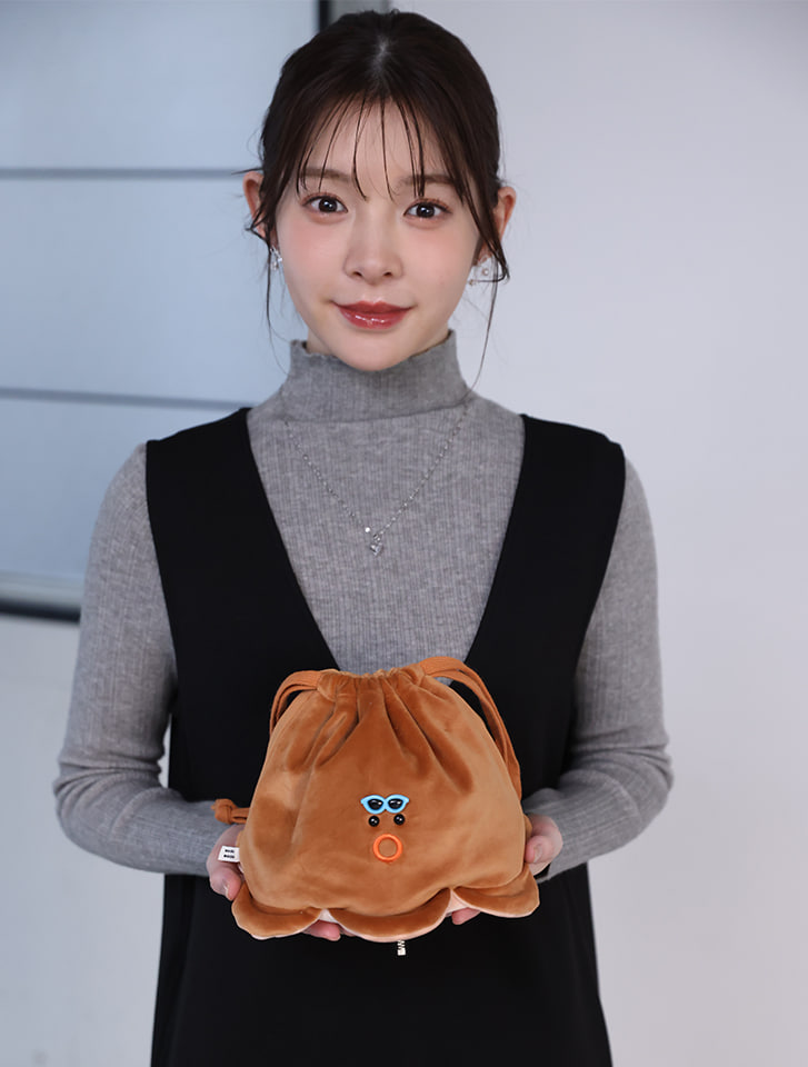 Edit Sheen アニマルもちもち巾着ポーチ | 人気レディースファッション