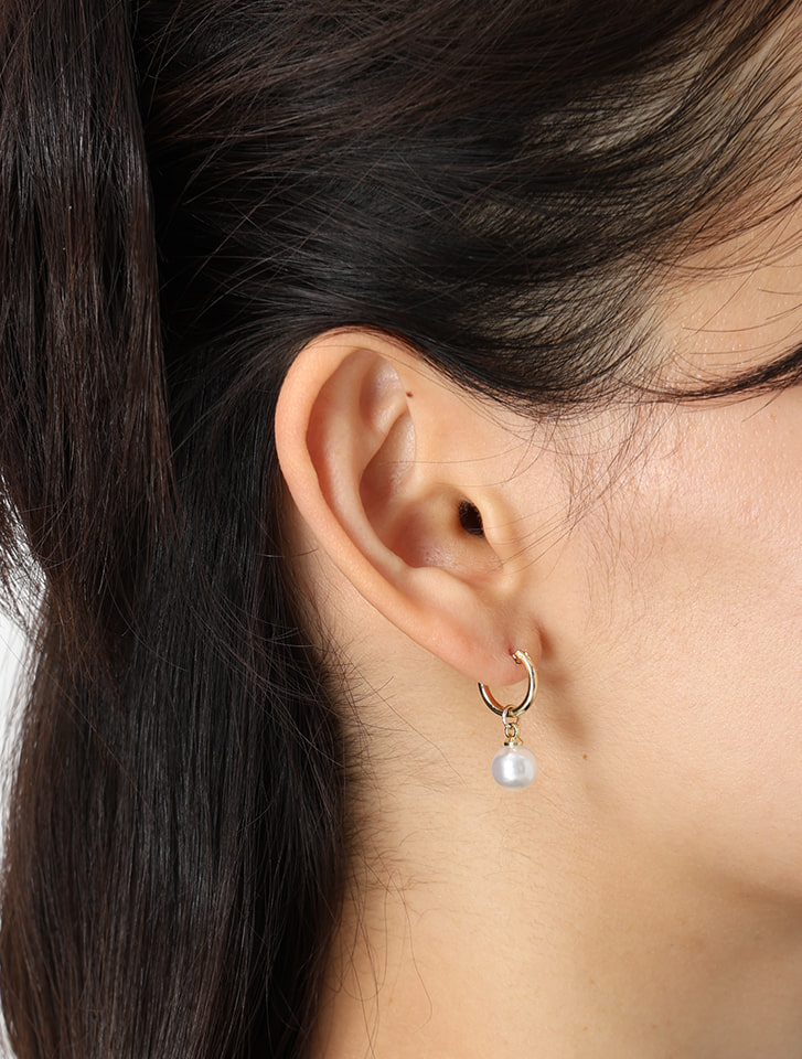 Edit Sheen パールモチーフミニフープピアス | 人気レディース