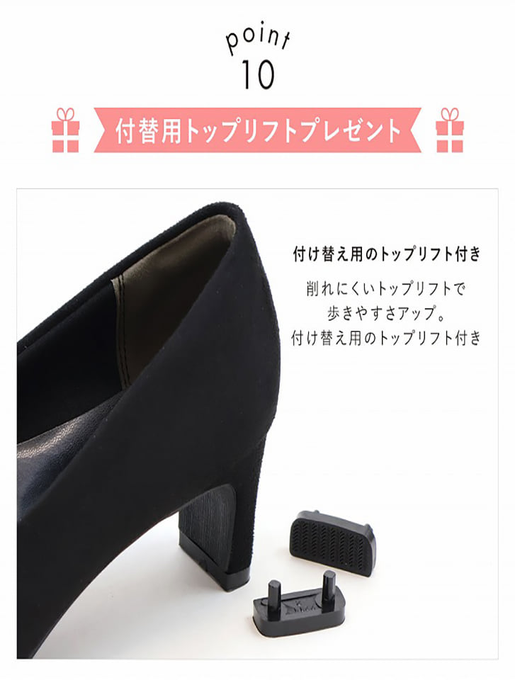 Vivian スクエアトゥモノグラム5cmプレートヒール感激ローファー 