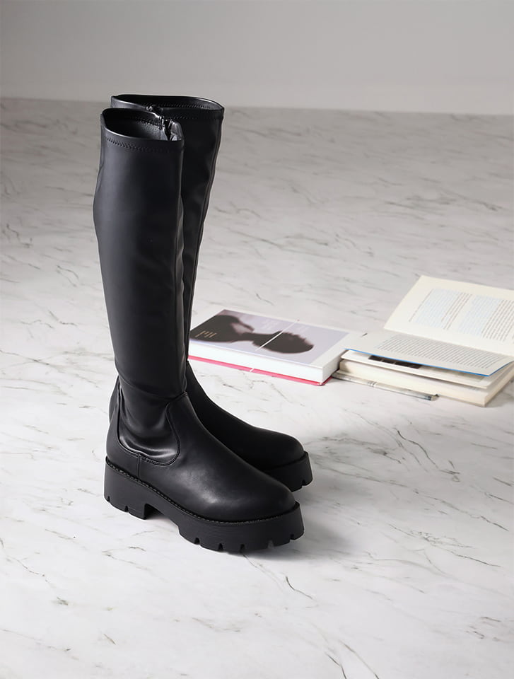Vivian 厚底ストレッチロングブーツ | 人気レディースファッション通販