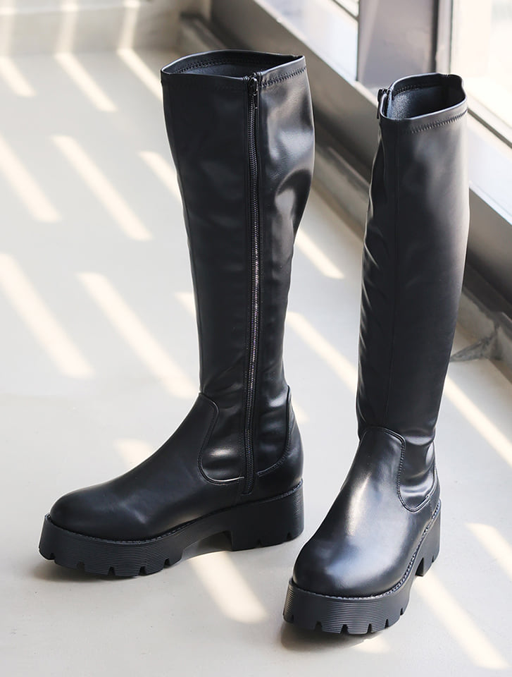 Vivian 厚底ストレッチロングブーツ | 人気レディースファッション通販