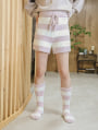 【ルームウェア】ロゴ入りもこもこショートパンツ