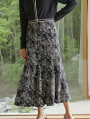 プリントマーメイドスカート
