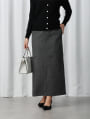 フェイクウールタイトスカート