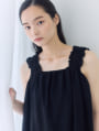 ノースリーブギャザーブラウス
