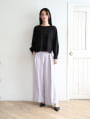 【U150～Lサイズあり】【cestmignon_mauセレクト】ポケット付ハイウエストスラックスパンツ