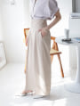 【cestmignon_mauセレクト】【U150～Lサイズあり】ポケット付ハイウエストスラックスパンツ