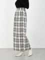 チェック柄バックスリットナロースカート