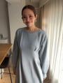 【manaodaysセレクト】裏起毛ウエストタックワンピースサイドポケット付き