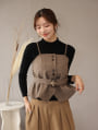 ベルト/ニット付ビスチェ
