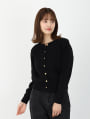 金釦クルーネックニットカーディガン