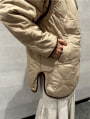 マルチウェイリバーシブルキルトボアブルゾン
