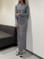 ポロニットロングワンピース