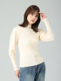 パフスリーブハイネックニット