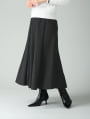総ゴムパネルフレアスカート