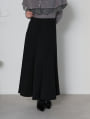 総ゴムパネルフレアスカート